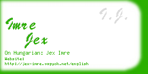 imre jex business card